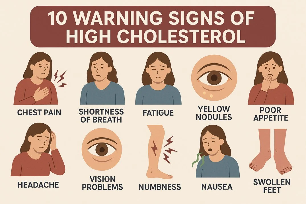 10 Warning Signs of High Cholesterol